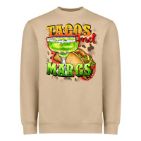 Mushroom Tacos and margs Heavyweight Sweatshirt - FaDigitalArtStudio