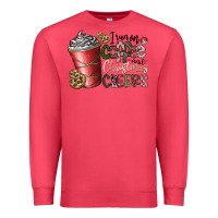 Cardinal I Run On Coffee And Christmas Cheers Premium Sweatshirt - CowhideDigitalArt