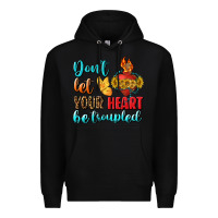 Black Don't Let Your Heart Be Troupled Premium Hoodie - BundleAndBundleShop