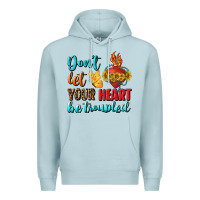 Blue Mist Don't Let Your Heart Be Troupled Premium Hoodie - BundleAndBundleShop