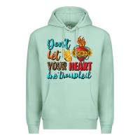 Seafoam Don't Let Your Heart Be Troupled Premium Hoodie - BundleAndBundleShop