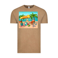 Vintage Coffee summer Vintage Tee - RanaPortraitStore
