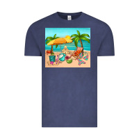 Vintage Denim summer Vintage Tee - RanaPortraitStore