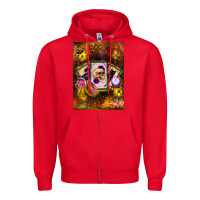 Red tarot cards Zipper Hoodie - BundleAndBundleShop