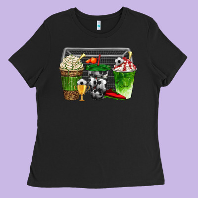 Soccer Coffee Cups Bbs Ladies Tee Designed By Bundleandbundleshop