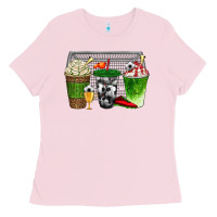 Bubblegum Pink soccer coffee cups bbs Ladies Tee - BundleAndBundleShop