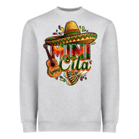 Heather Grey Mini cita Heavyweight Sweatshirt - FaDigitalArtStudio