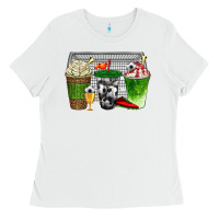 White soccer coffee cups bbs Ladies Tee - BundleAndBundleShop