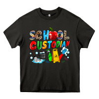 Asphalt school custodian Heavy Core Tee - NancyCooperArtShop