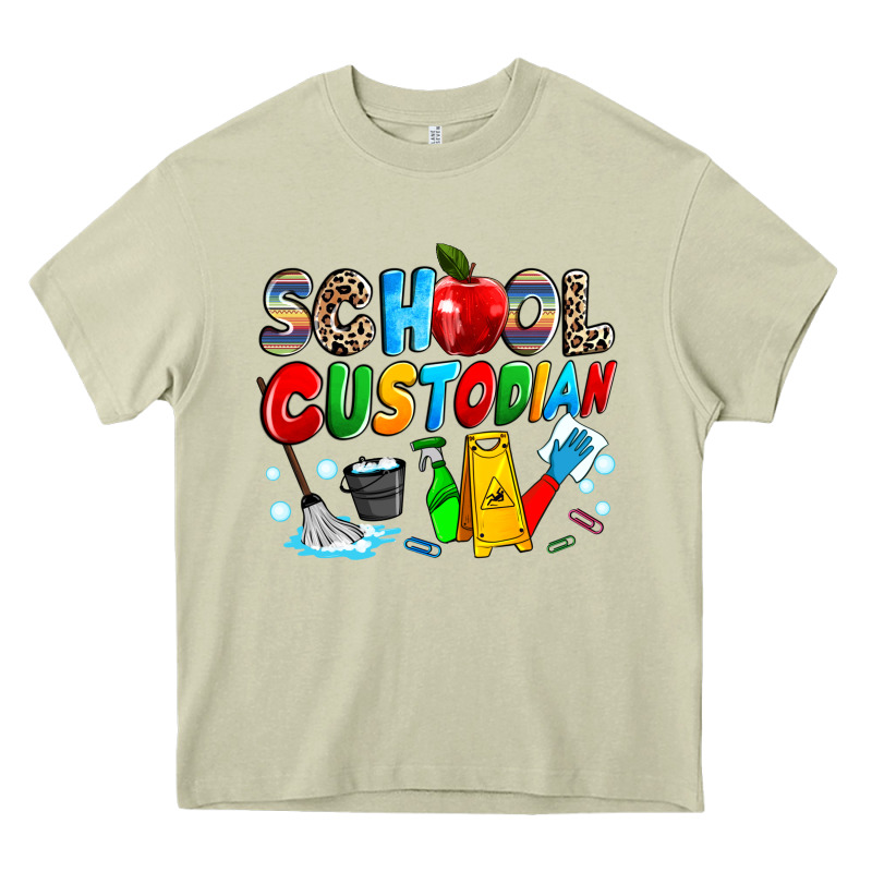 School Custodian Heavy Core Tee by NancyCooperArtShop | Teevron