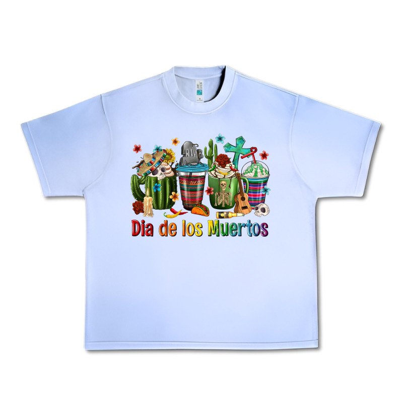 Mexican Dia De Los Muertos Coffee Cups Urban Heavy Tee by texasbilliewilder | Teevron