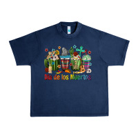 Navy Mexican Dia De Los Muertos Coffee Cups Urban Heavy Tee - texasbilliewilder