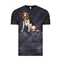 Cloud Black beagle with overflow Vintage Tee - texasbilliewilder