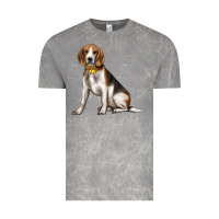 Cloud Rock beagle with overflow Vintage Tee - texasbilliewilder