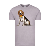 Vintage Zinc beagle with overflow Vintage Tee - texasbilliewilder