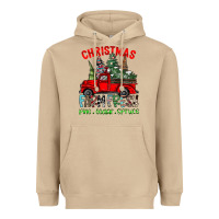 Mushroom christmas tree farm truck Heavyweight Hoodie - CowhideDigitalArt