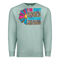 Seafoam im just here trusting jesus Premium Sweatshirt - CowhideDigitalArt