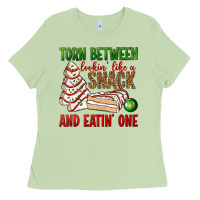 Matcha torn between lookin' like a snack and eatin' one bbs Ladies Tee - BundleAndBundleShop