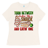 Bone torn between lookin' like a snack and eatin' one bbs Ladies Tee - BundleAndBundleShop