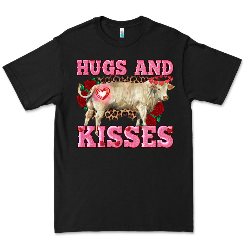Hugs And Kisses Charolais Bull Premium Tee by RanaPortraitStore | Teevron