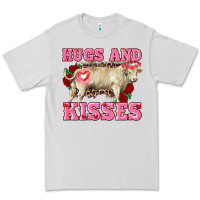 Dove Grey hugs and kisses charolais bull Premium Tee - RanaPortraitStore