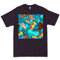 Plum Pride lgbtq hands with flag seamless pattern Premium Tee - BundleAndBundleShop
