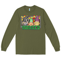 Army Green soccer gnomies Long Sleeve Tee - HowdyJamesFarm