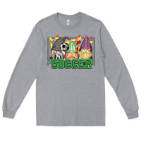 Heather Grey soccer gnomies Long Sleeve Tee - HowdyJamesFarm