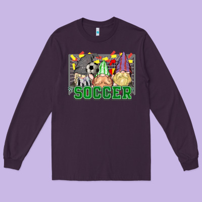 Soccer Gnomies Long Sleeve Tee Designed By Howdyjamesfarm