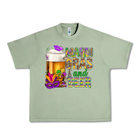 Oil Green Mardi Gras and beer Urban Heavy Tee - NancyCooperArtShop
