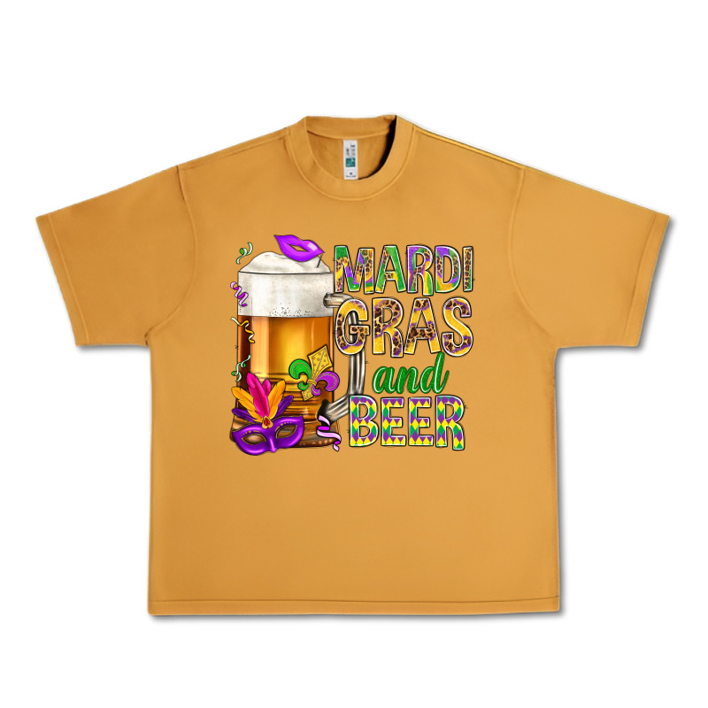 Mardi Gras And Beer Urban Heavy Tee by NancyCooperArtShop | Teevron