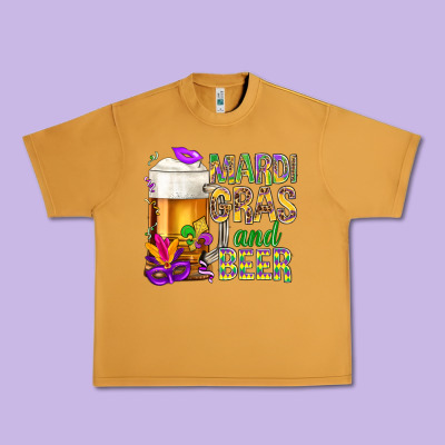 Mardi Gras And Beer Urban Heavy Tee Designed By Nancycooperartshop
