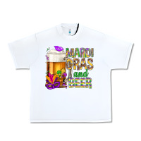 White Mardi Gras and beer Urban Heavy Tee - NancyCooperArtShop