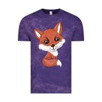 Cloud Purple fox Vintage Tee - texasbilliewilder