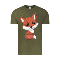 Vintage Olive fox Vintage Tee - texasbilliewilder