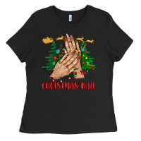Black christmas nail bbs Ladies Tee - BundleAndBundleShop