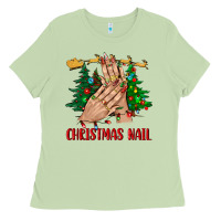 Matcha christmas nail bbs Ladies Tee - BundleAndBundleShop