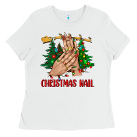 Christmas Nail Bbs Ladies Tee | Teevron
