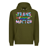 Army Green Western LGBTQ+ Trans Lives Matter Premium Hoodie - BundleAndBundleShop