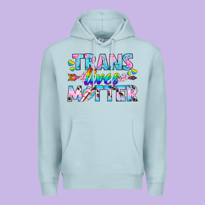 Western Lgbtq+ Trans Lives Matter Premium Hoodie Designed By Bundleandbundleshop