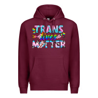 Burgundy Western LGBTQ+ Trans Lives Matter Premium Hoodie - BundleAndBundleShop