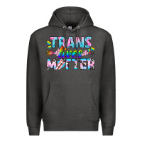 Charcoal Heather Western LGBTQ+ Trans Lives Matter Premium Hoodie - BundleAndBundleShop