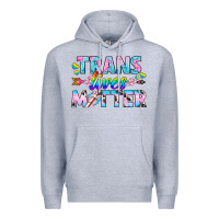 Heather Grey Western LGBTQ+ Trans Lives Matter Premium Hoodie - BundleAndBundleShop
