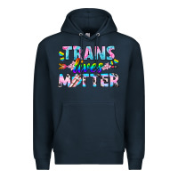 Navy Western LGBTQ+ Trans Lives Matter Premium Hoodie - BundleAndBundleShop