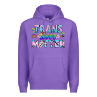Purple Western LGBTQ+ Trans Lives Matter Premium Hoodie - BundleAndBundleShop