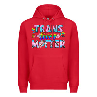Red Western LGBTQ+ Trans Lives Matter Premium Hoodie - BundleAndBundleShop