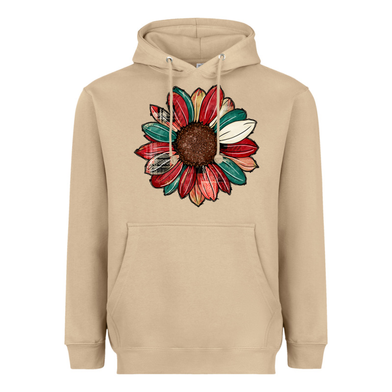 Christmas Sunflower Heavyweight Hoodie by CowhideDigitalArt | Teevron