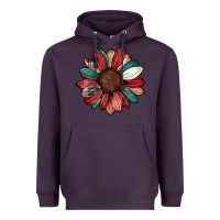 Plum Christmas sunflower Heavyweight Hoodie - CowhideDigitalArt