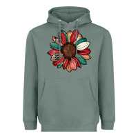 Sage Christmas sunflower Heavyweight Hoodie - CowhideDigitalArt