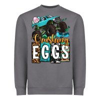 Storm Easter Day Monster truck crushing eggs Heavyweight Sweatshirt - OliviaCreatesArt